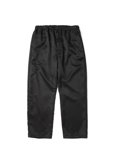 MELANGE TWILL EASY SLACKS (BLACK) / メランジ ツイル イージー スラックス