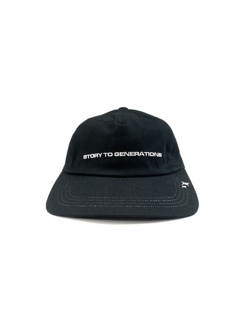 STG CAP (BLACK) / ロゴ刺繍 ベースボールキャップ