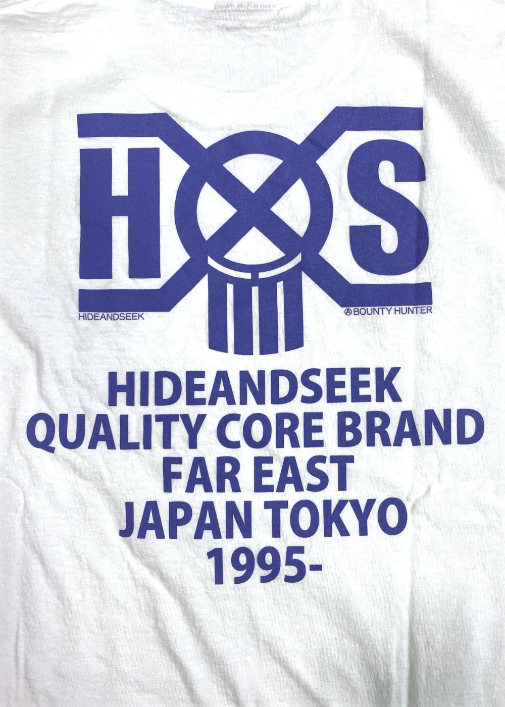 HIDE AND SEEK - HS×BH S/S TEE (WHITE) / バウンティーハンター 