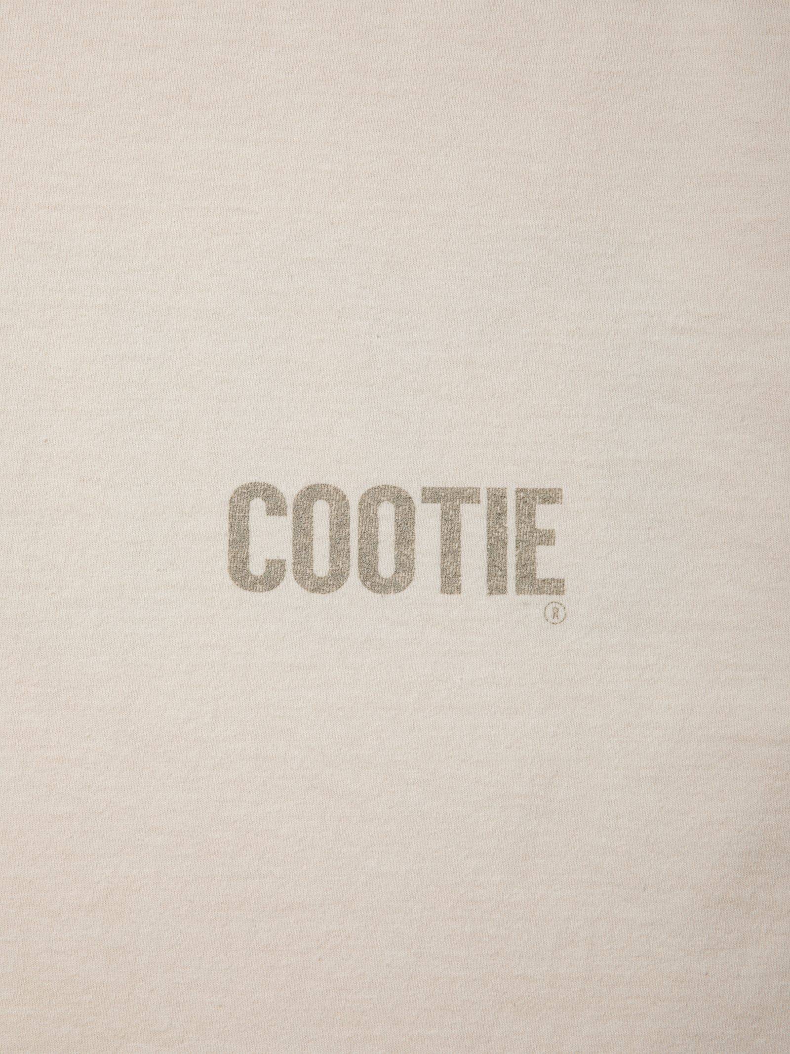 COOTIE PRODUCTIONS - Pigment Dyed L/S Hooded Tee (IVORY