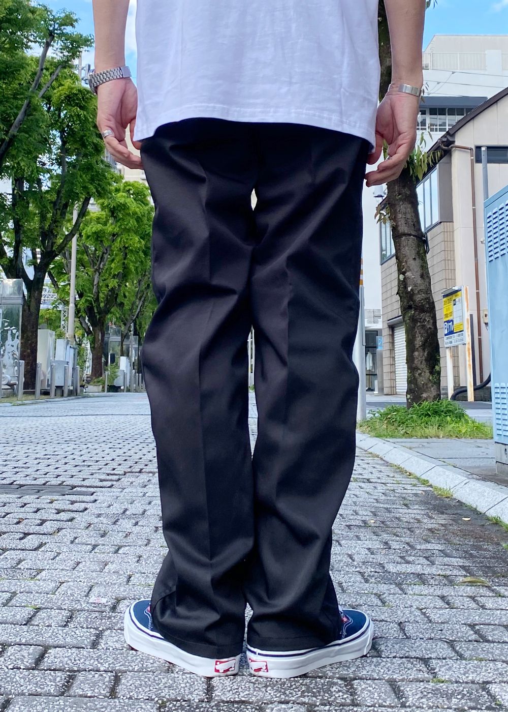 B-WORK (BLACK) / 定番 チノパンツ