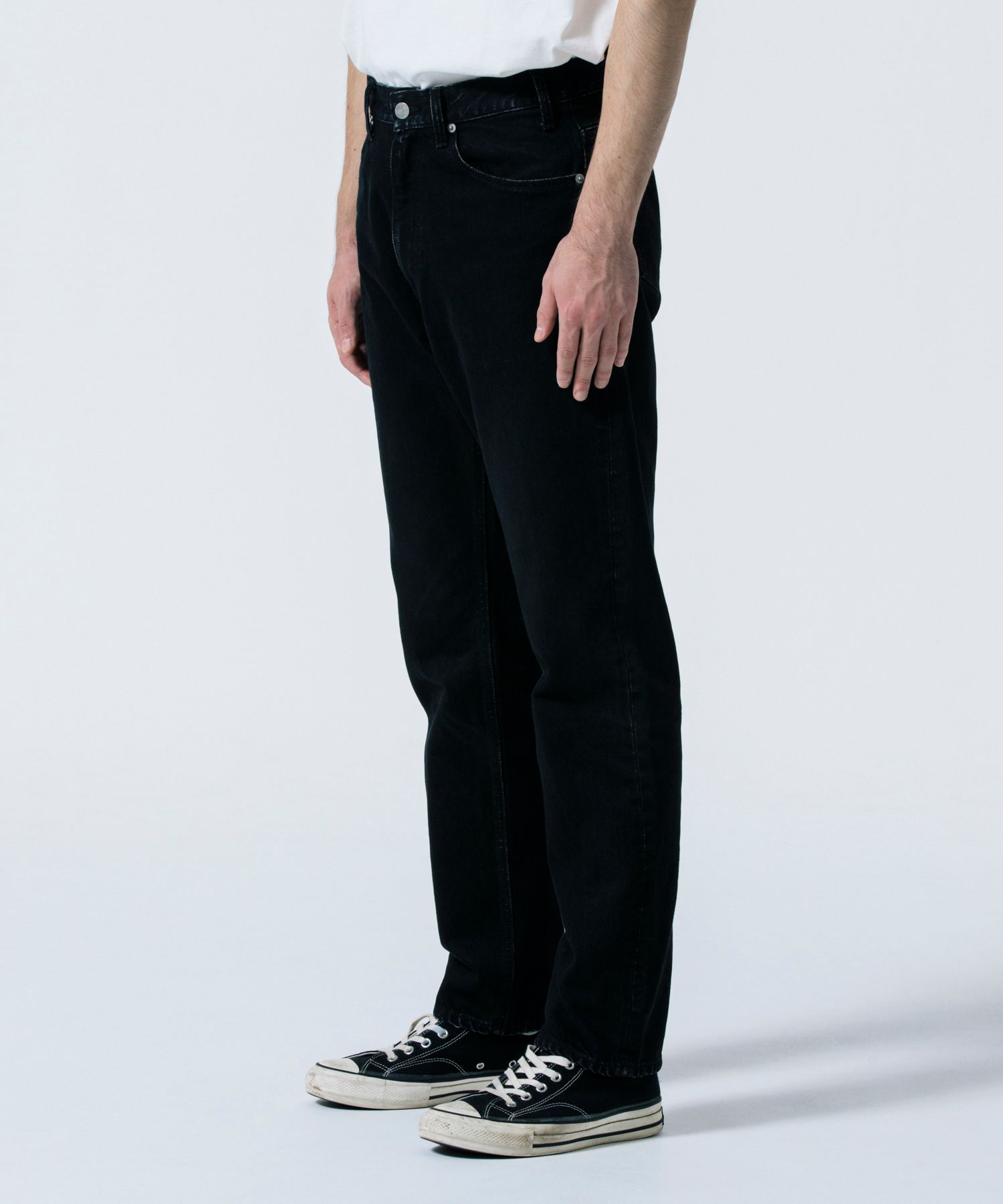 R9 05 WASHDENIM PANTS (BLACK) / オリジナル ウォッシュ デニム パンツ
