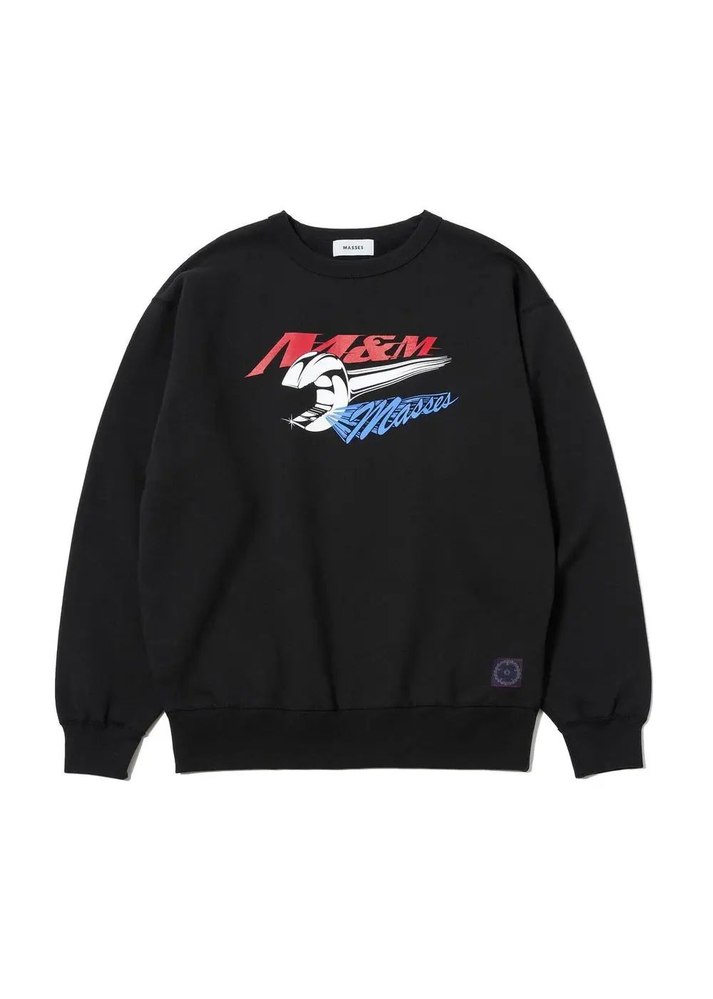 SWEAT CREW WRENCH M (×MASSES) (BLACK) / マシス コラボレーション スウェット