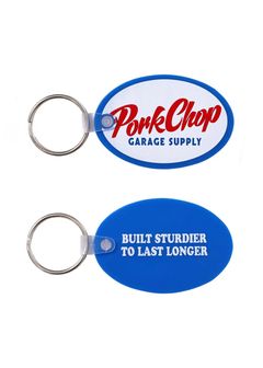 KEY TAG (OVAL SCRIPT) / ラバー キーホルダー