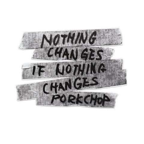 NOTHING CHANGES STICKER (BLACK) / ナッシングチェンジズステッカー