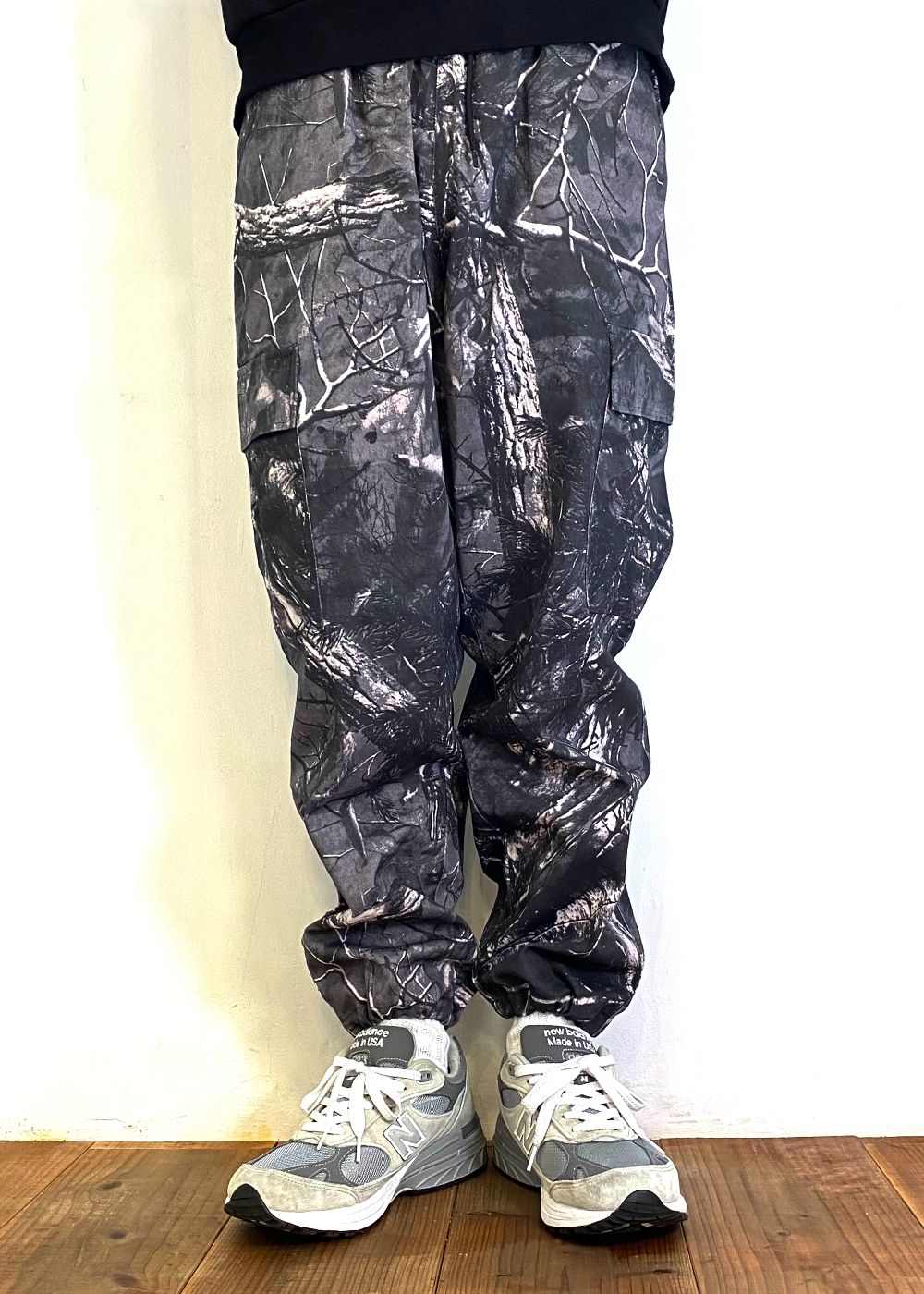 6P Camo Track Pant (BLACK CAMO) / オリジナル カモフラージュ カーゴ パンツ / セットアップ可能