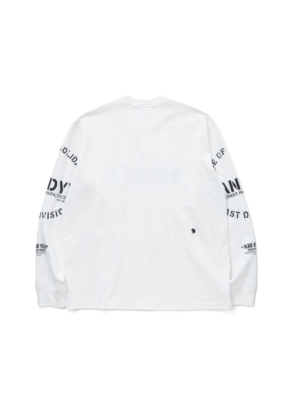 STAMP LOGO L/S TEE (WHITE) / スタンプロゴ ロング Tシャツ