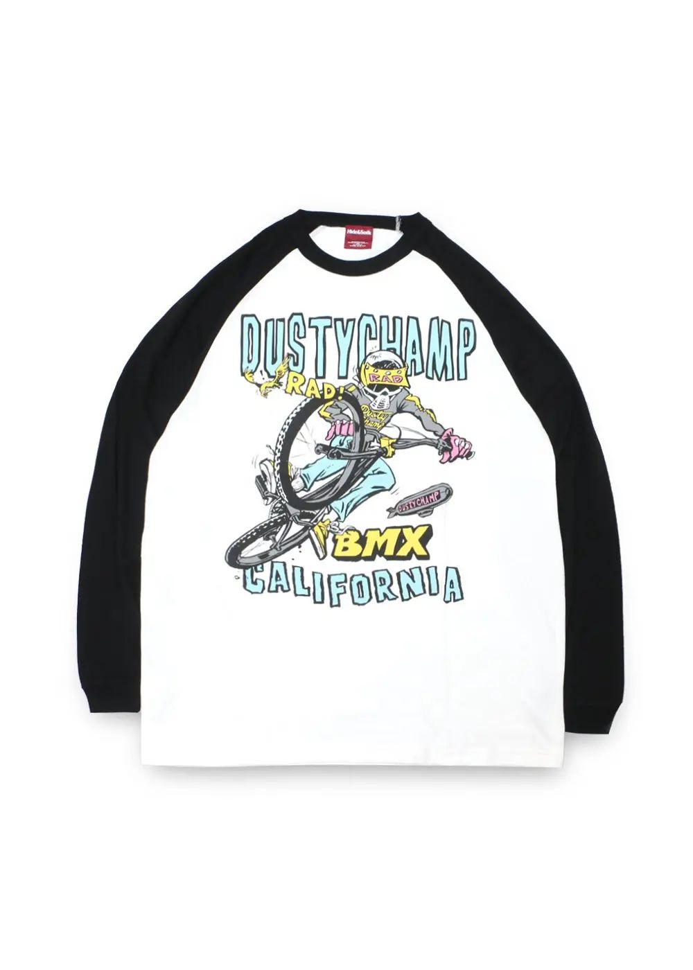 DUSTYCHAMP × DamianFulton RAGLAN L/S TEE (BLACK) / ダスティーチャンプ × ダミアンフルトン コラボ ロングスリーブ Tシャツ
