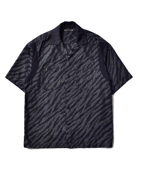 Diago.T Denim Rib Arm Bowling SH (BLT) / オリジナルアニマルシャツ / セットアップ可能