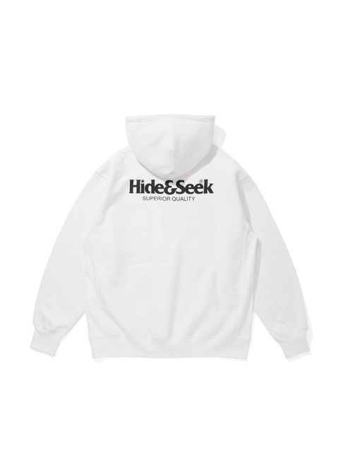 Logo Hooded Sweat Shirt-2 (WHITE) / ロゴ スウェット パーカー