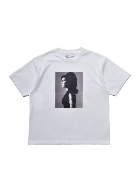 Amy Winehouse "Profile" Photo S/S Tee (WHITE) / エイミー・ワインハウス コラボ Tシャツ