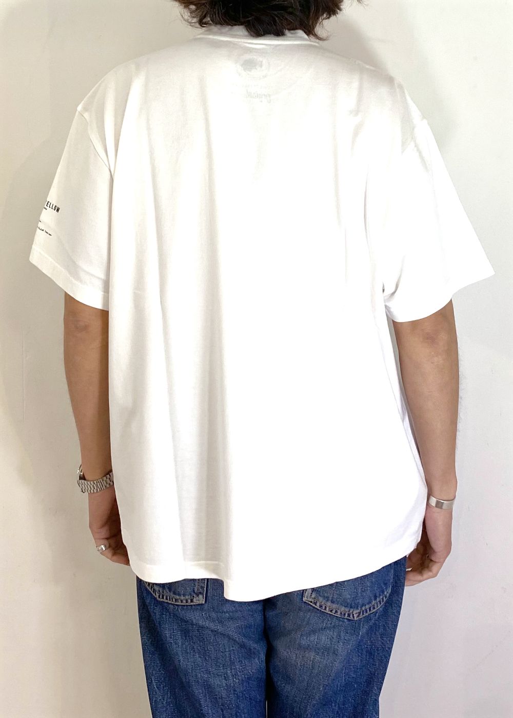 PACK TEE BIG SILHOUETTE (CREW NECK) (WHITE) / ビッグシルエット ポケット パック Tシャツ