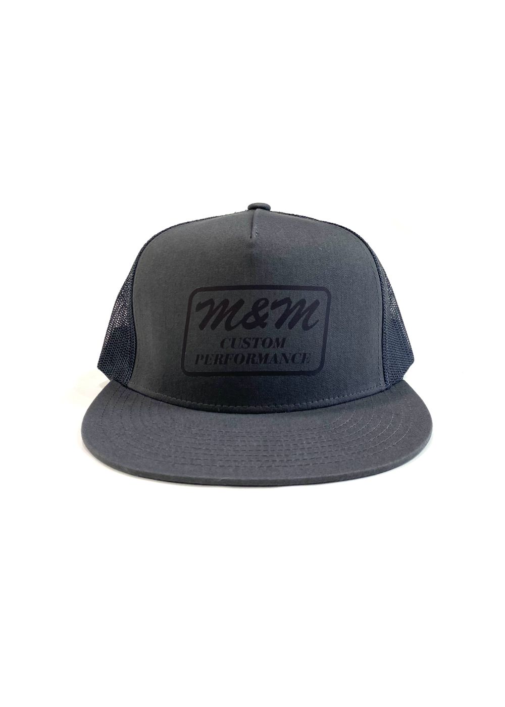 Classic Trucker Mesh Cap (CHARCOAL) / ロゴ プリント メッシュキャップ
