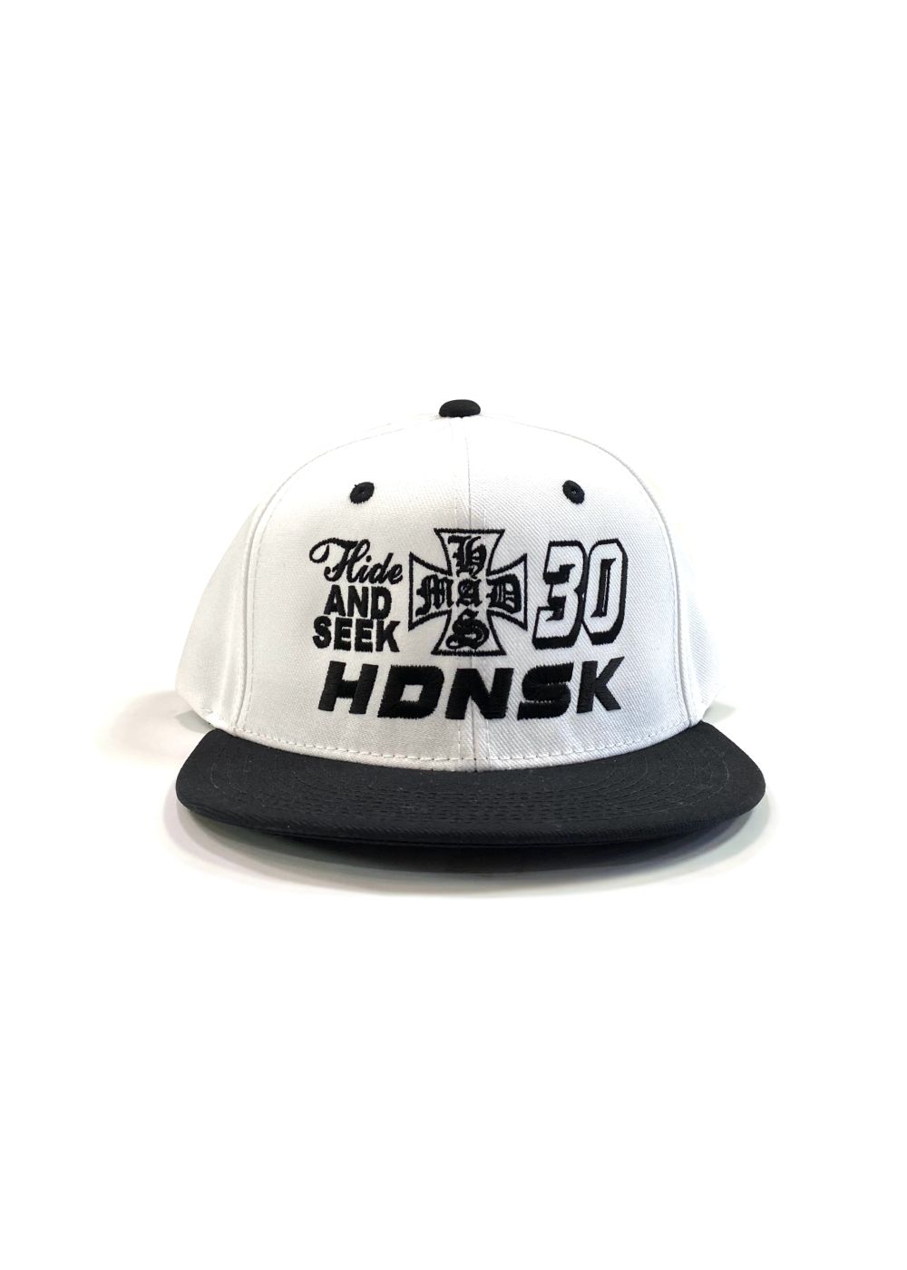 【ラスト1点】30 Baseball CAP (WHITE) / 刺繍ロゴ ベースボールキャップ