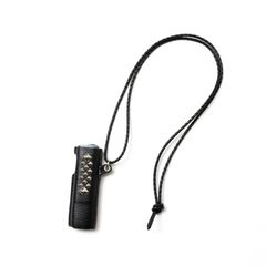 STUDS LEATHER IQOS CASE (BLACK/BLACK) / スタッズ レザー アイコス ケース