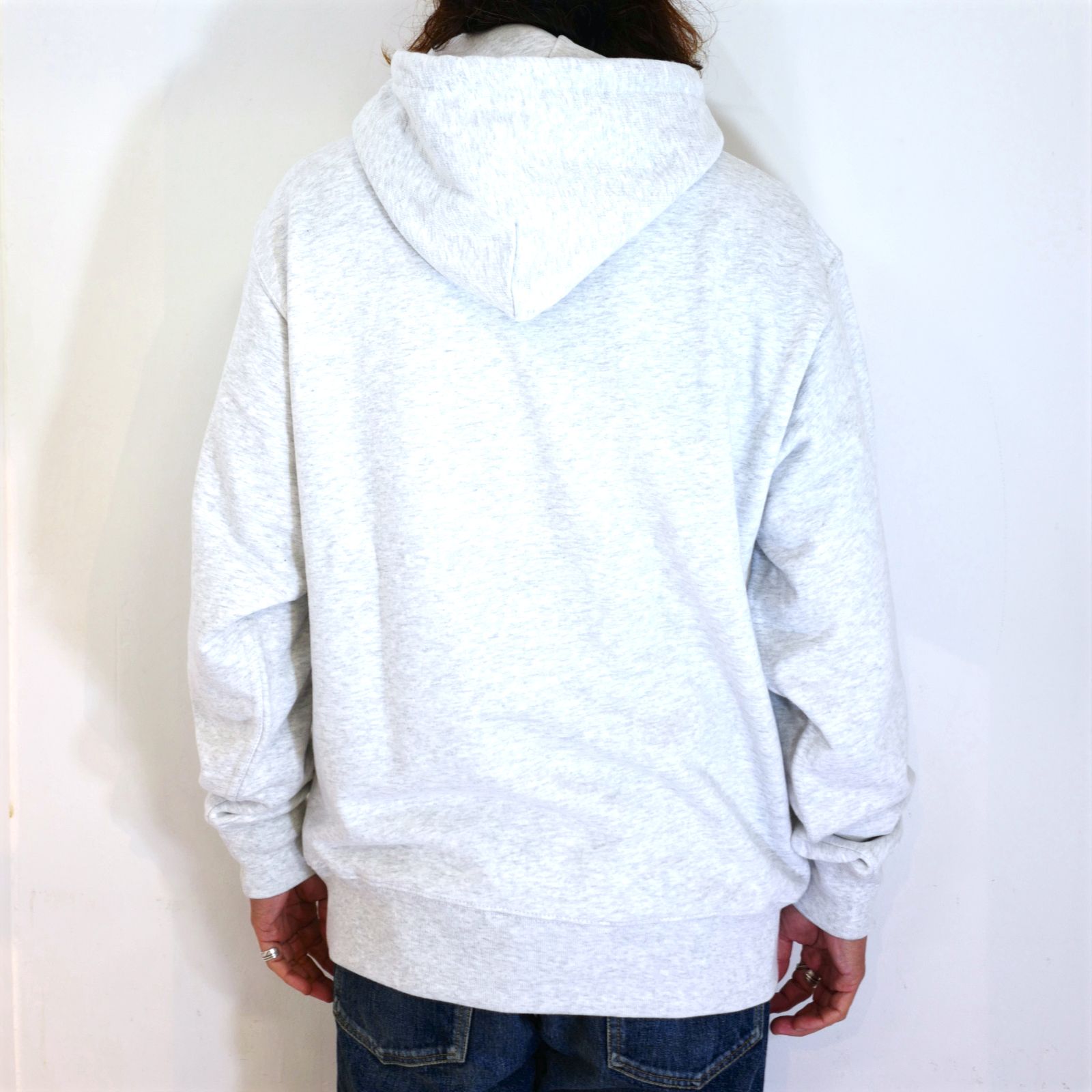 2nd OVAL HOODIE (ASH) / 2nd オーバルロゴ スウェットパーカー
