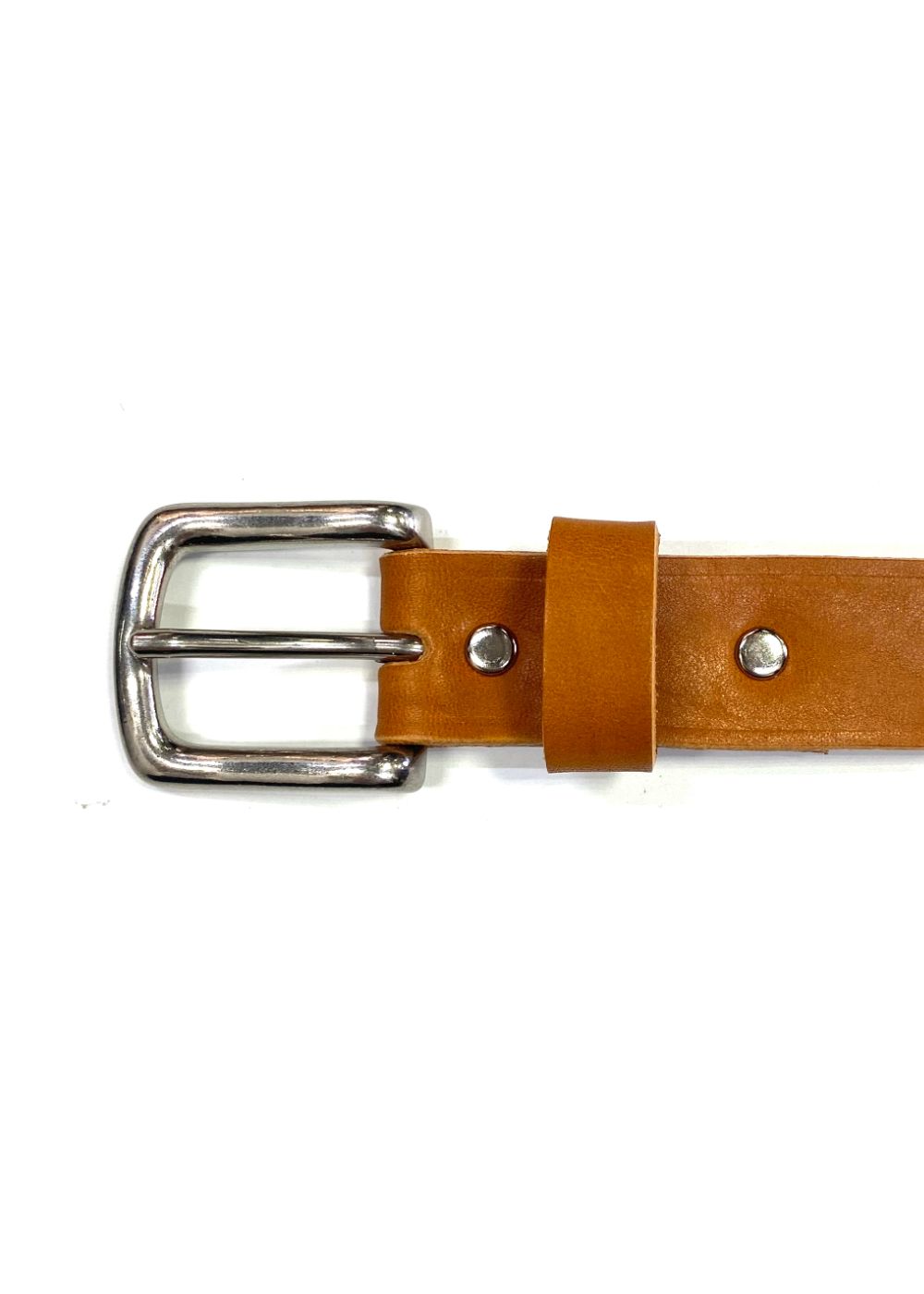 LEATER BELT (CAMEL) / レザー ナロー ベルト