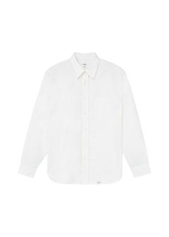 L/S LONG POINT COLLAR SHIRT "LYNCH" (WHITE) / オックスフォード レギュラーカラー シャツ