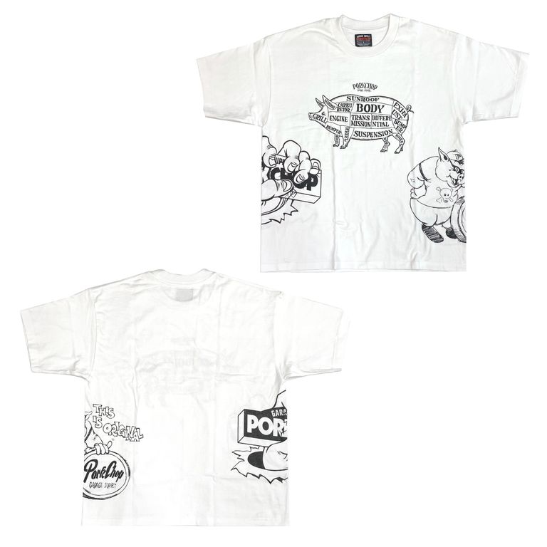 PORKCHOP 新作販売告知 / らしさ溢れるTシャツやキャップは今回も見逃せない。