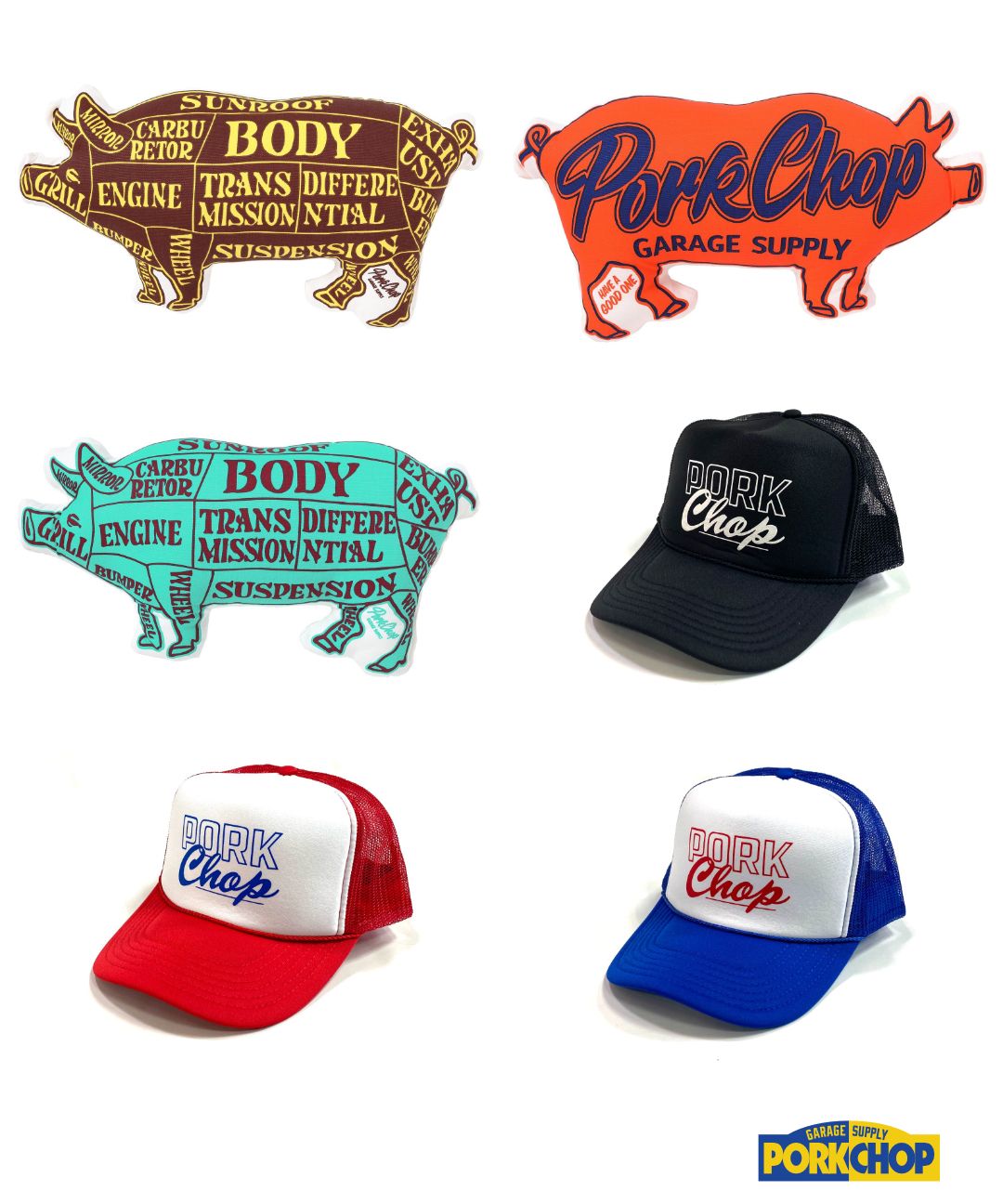PORKCHOP GARAGE SUPPLY - MASA SCULP MESH CAP B (BLACK