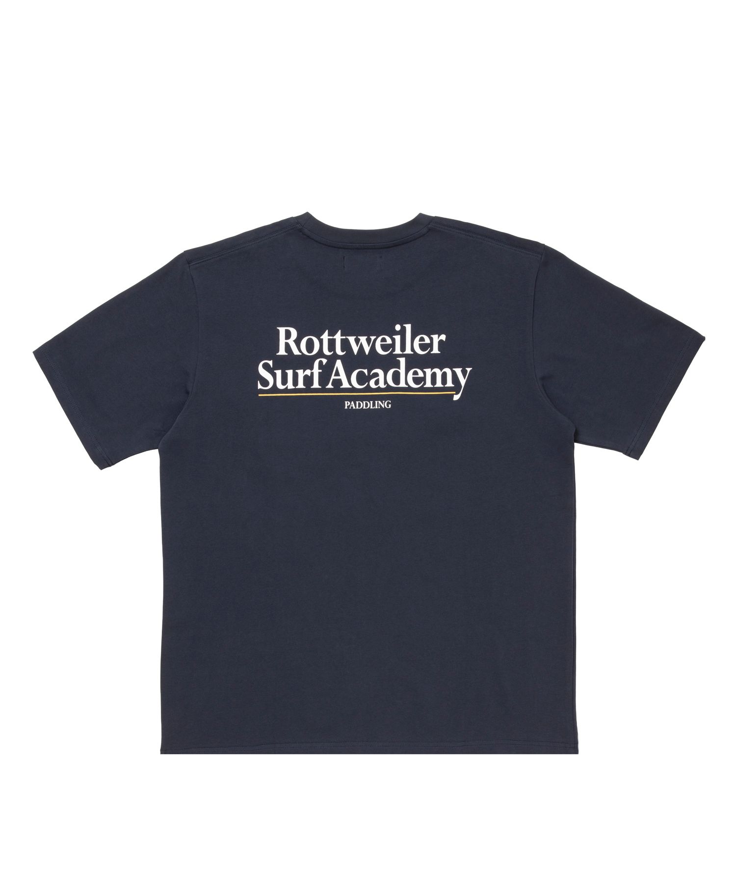 R9 SURF ACADEMY SS TEE (NAVY) /  オリジナル ロゴプリント Tシャツ