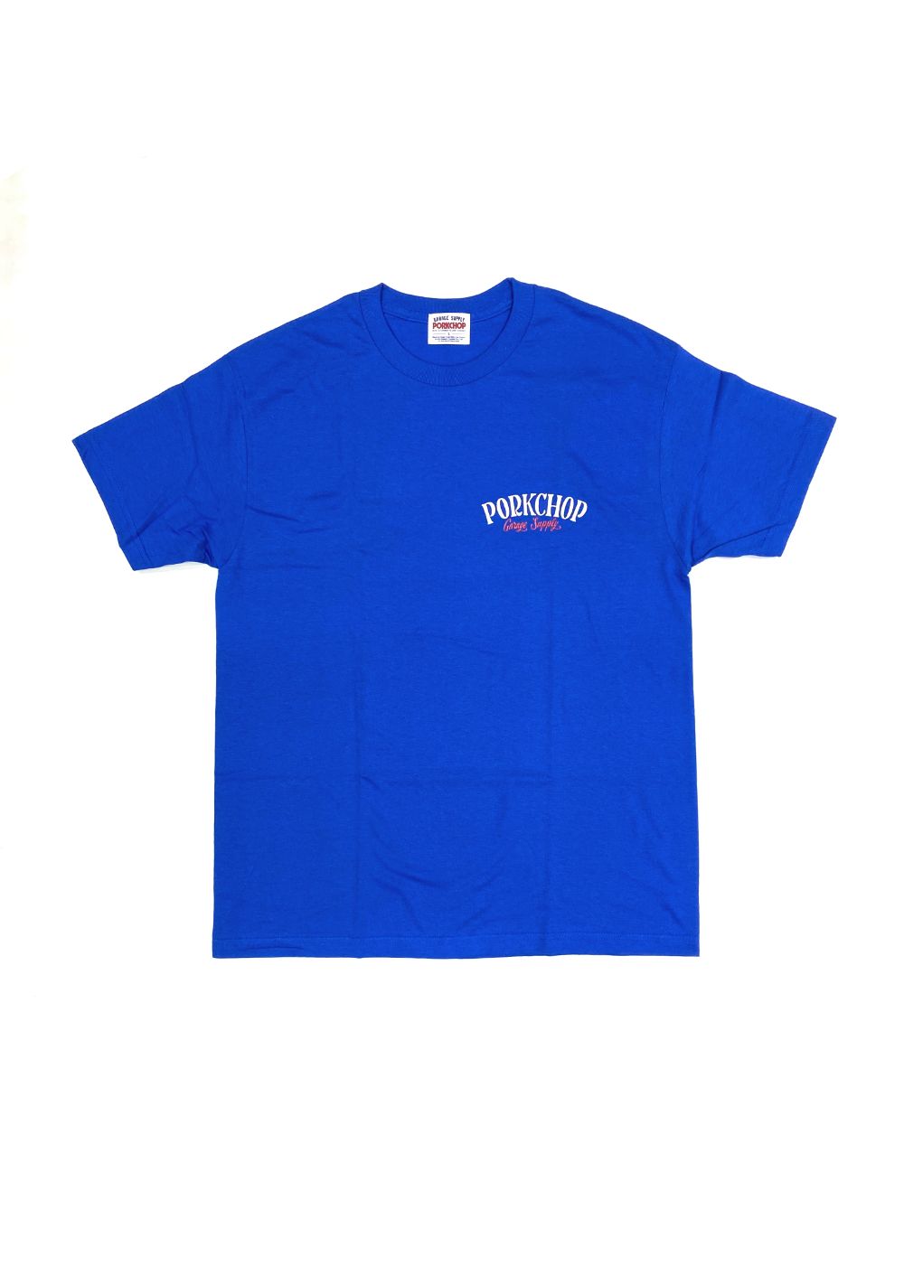 PORK BACK TEE (BLUE) / ポークバック ロゴ Tシャツ