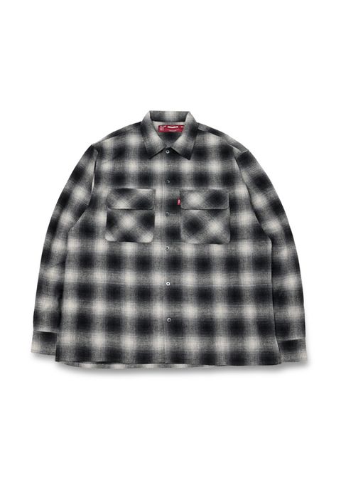 NEIGHBORHOOD WOOL っぽかっ HOMBRE ウールオンブレチェックシャツ