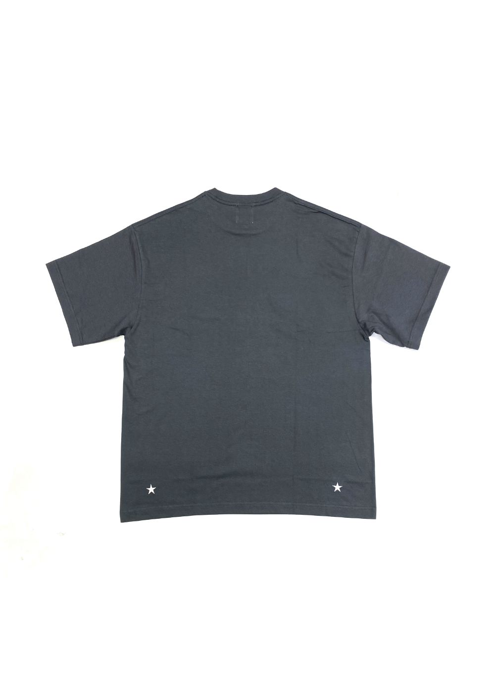 PRINT TEE (SLATE GRAY) / ステンシル ロゴ プリント Tシャツ