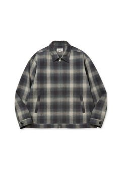 OMBRE CHECK SWINGTOP (BLACK) / オンブレチェック スイングトップ