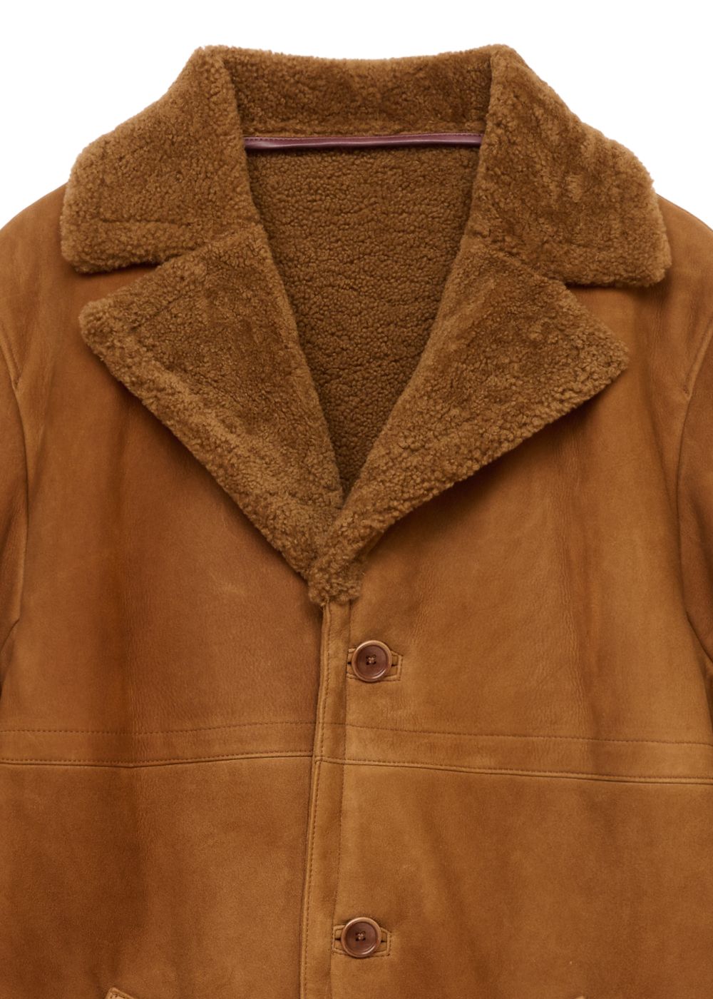 Vegan Mouton Ranch Coat (BROWN) / ビーガン ムートン ランチコート