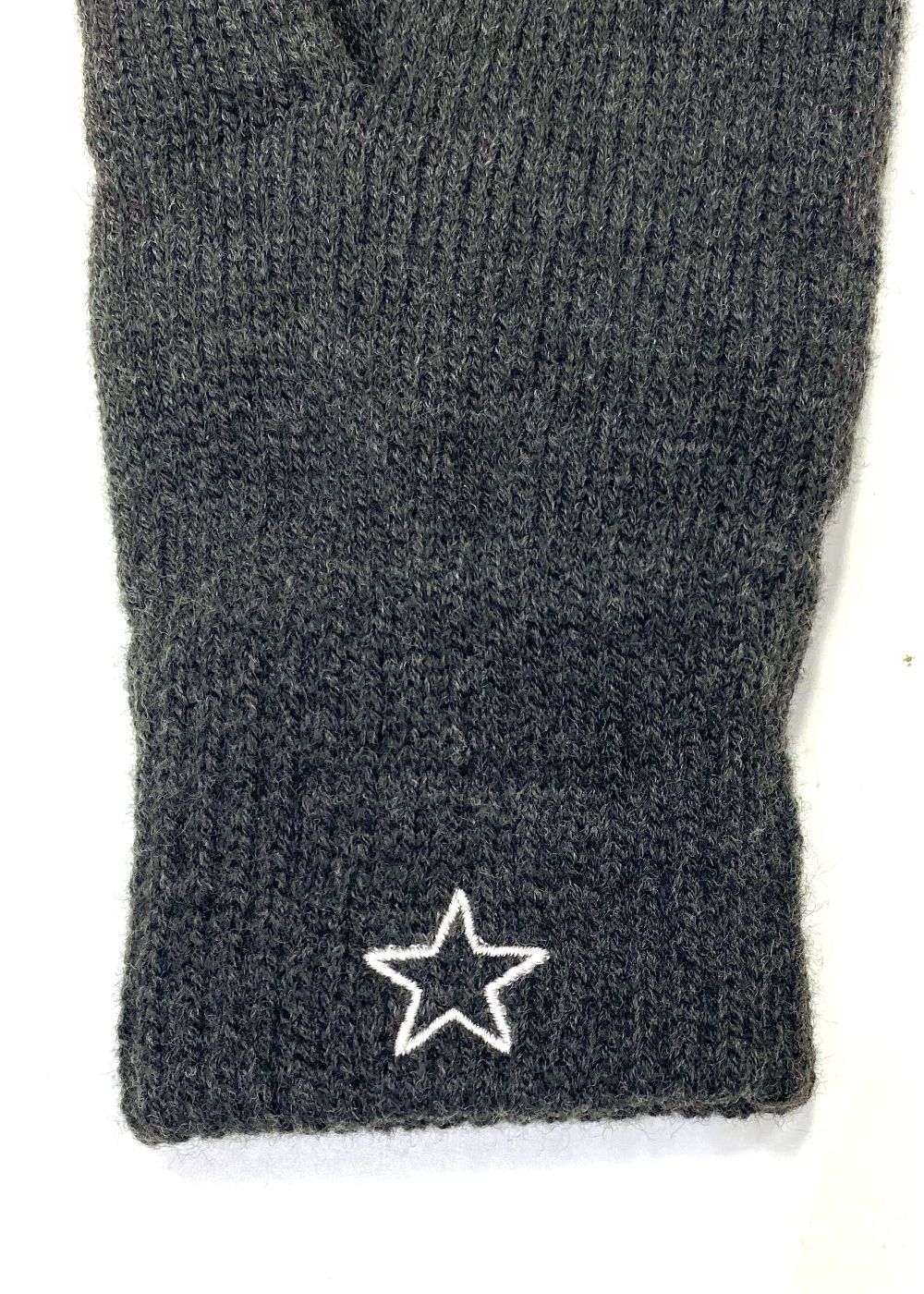 KNITTED GLOVES (CHARCOAL) / ニット グローブ