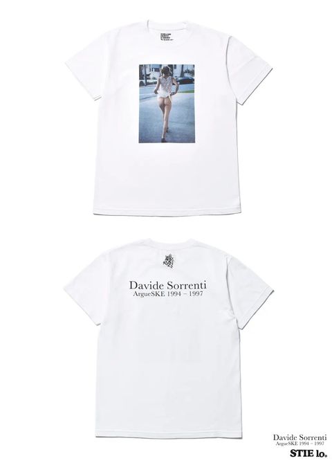 Davide Sorrenti×Stie-lo Jaime Flashing Bum T-SH (WHITE) / ×ダヴィデ・ソレンティ×スティーロ コラボフォトT