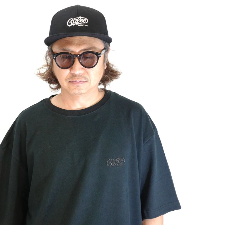CALEE - CALEE LOGO EMBROIDERY TWILL CAP (BLACK/WHITE) / オリジナル 