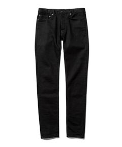 S.Slim STR 5pocket OWS (BLACK) / スーパースリム ワンウォッシュ ブラックデニムパンツ