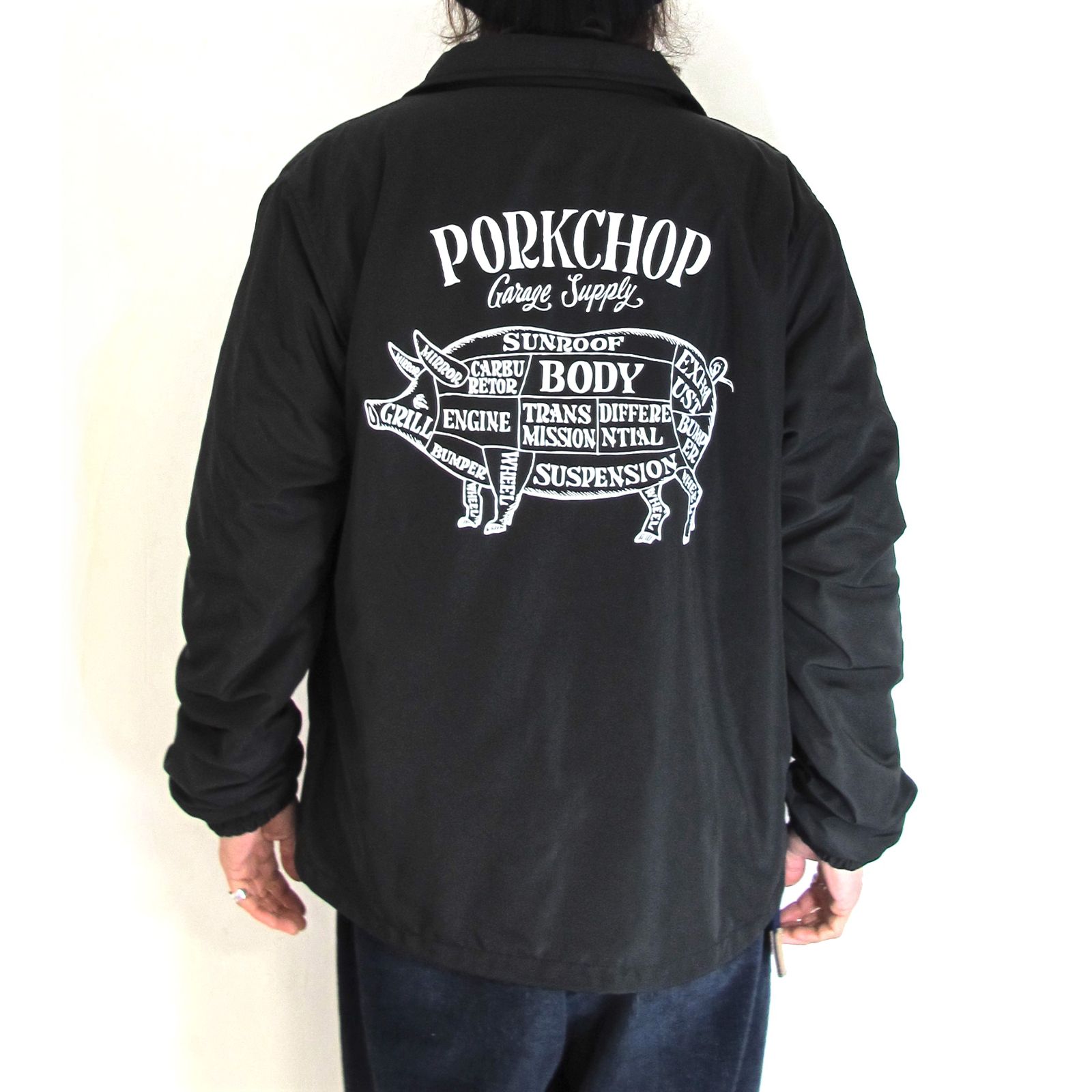 PORKCHOP - ORIGINAL BOA COACH JKT (BLACK) / オリジナル ボア