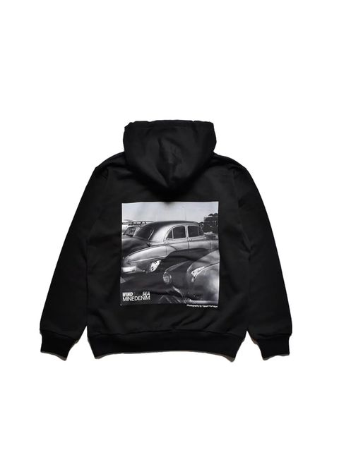 ×WDS Photo Hoodie (BLACK) / ウィンダンシー コラボ スウェット パーカー