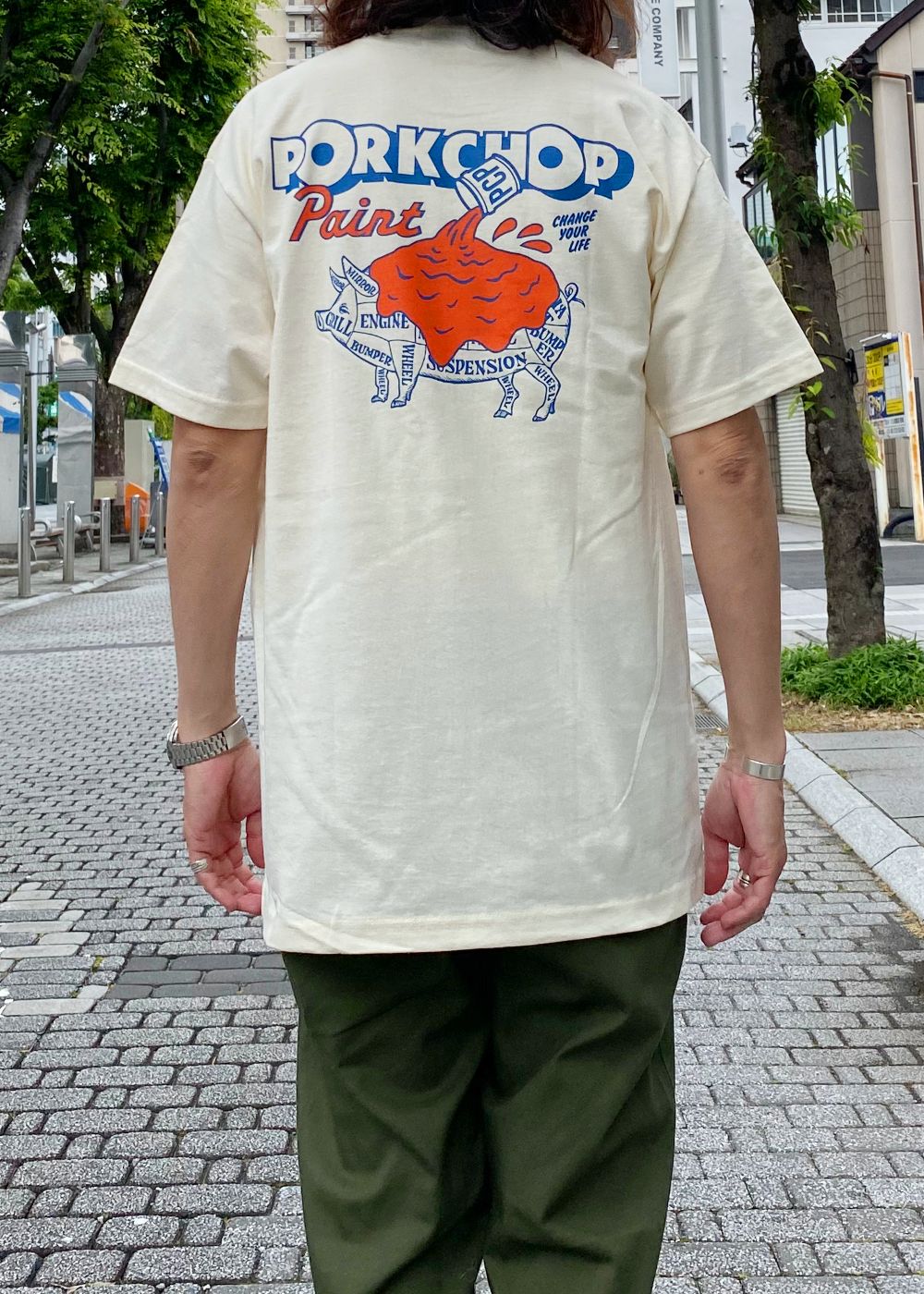 PCP PORK TEE (CREAM) / PCP ポーク Tシャツ