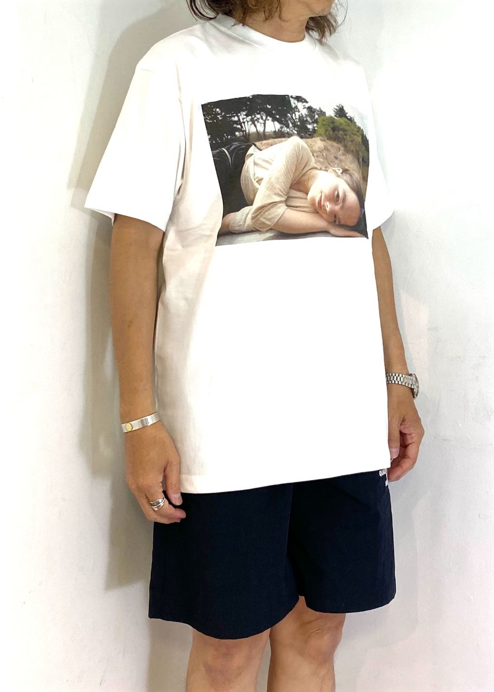 【Bjork by Kevin Cummins×GDC】Color Tee (WHITE) / ×Bjork by Kevin Cummins コラボ Tシャツ