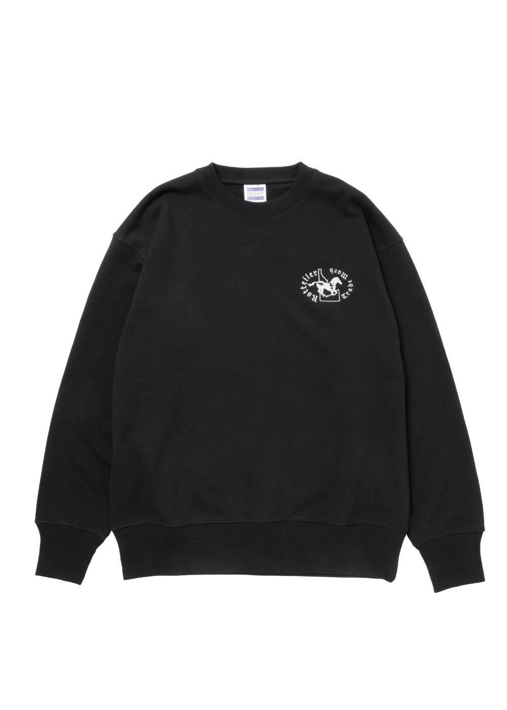 HORSE SWEATER (BLACK) / プリント クルーネック スウェット