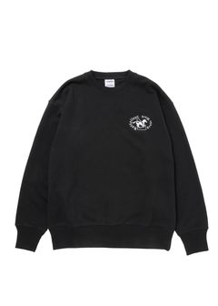HORSE SWEATER (BLACK) / プリント クルーネック スウェット