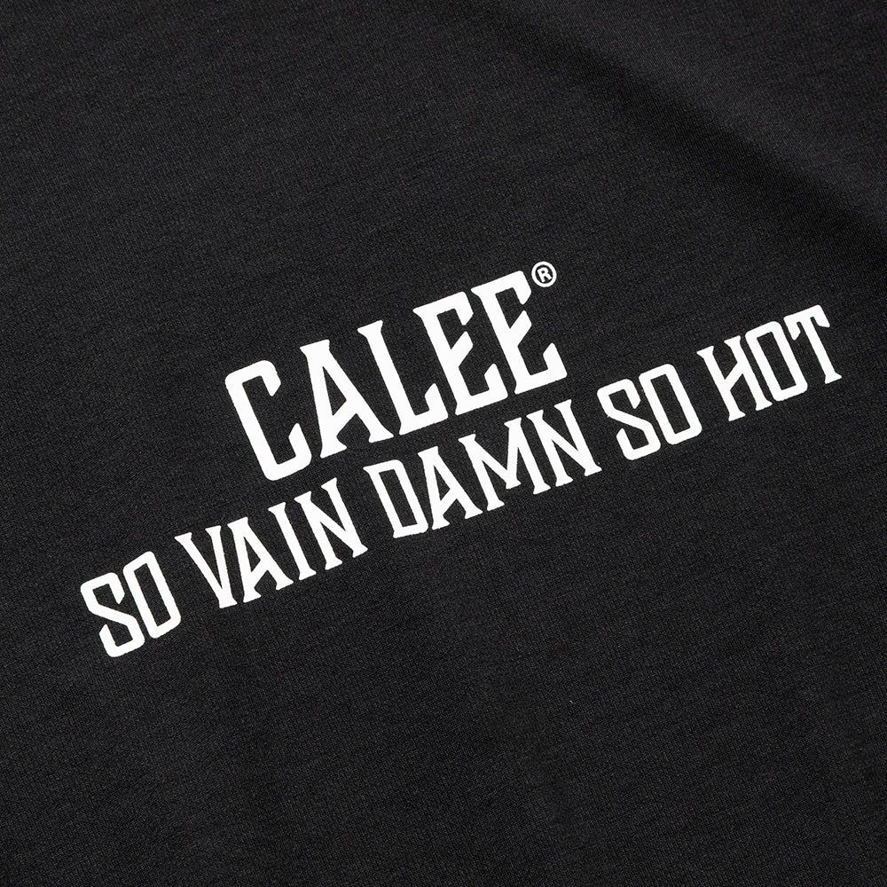 CALEE × ovys MOCK NECK BACK MESH S/S TEE ＜B TYPE＞（BLACK