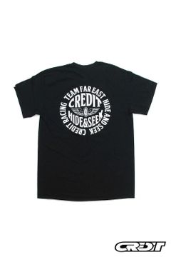 × CREDIT S/S TEE (BLACK) / クレジット コラボT