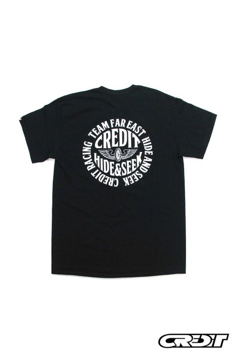 × CREDIT S/S TEE (BLACK) / クレジット コラボT