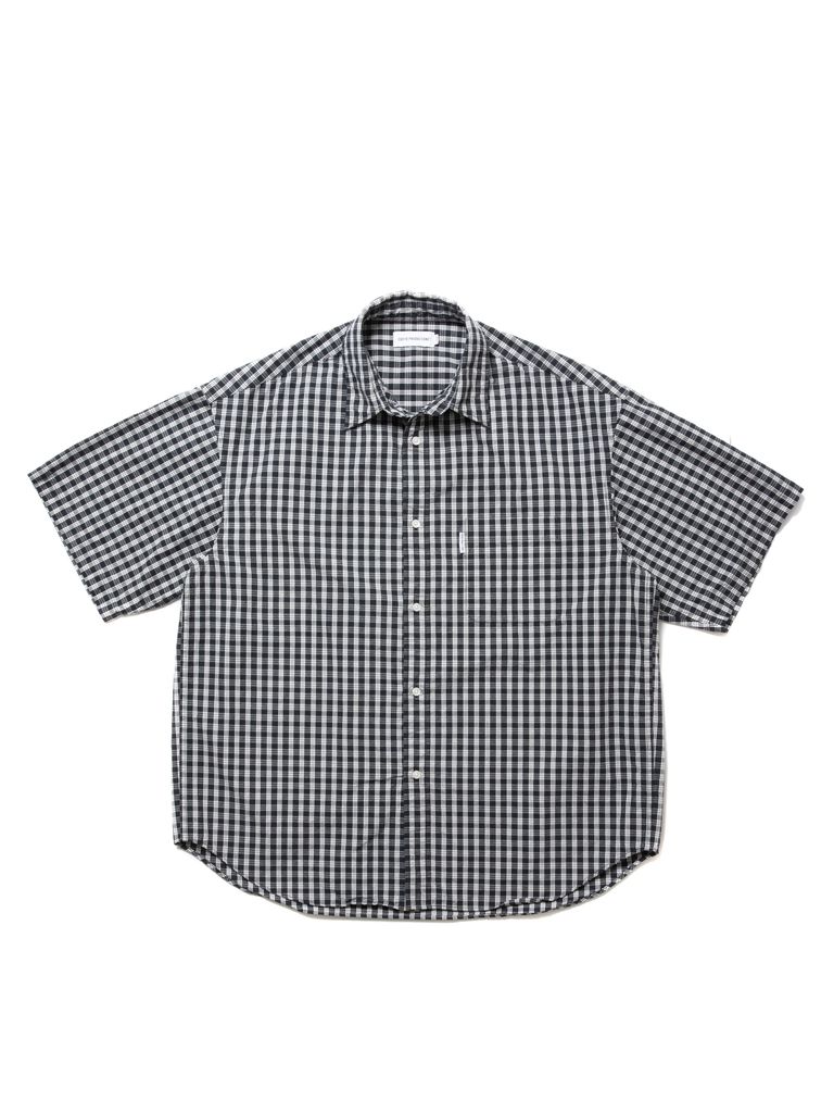 COOTIE PRODUCTIONS - Dobby Check S/S Shirt (BLACK) / ドビー 