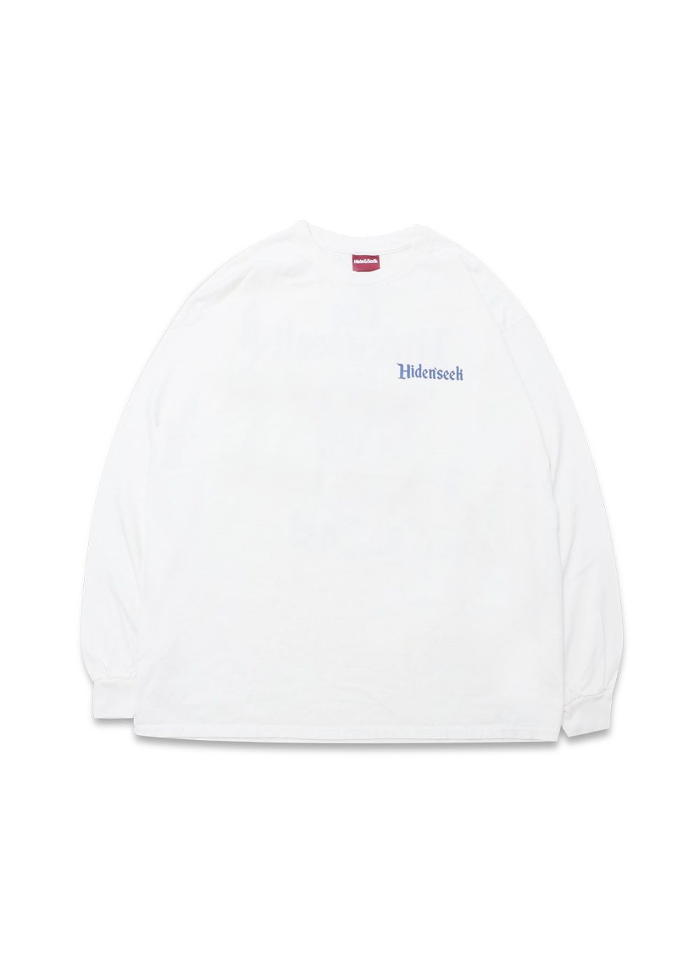 HIDE AND SEEK - JESUS L/S TEE (WHITE) / ジーザス ロングスリーブ T