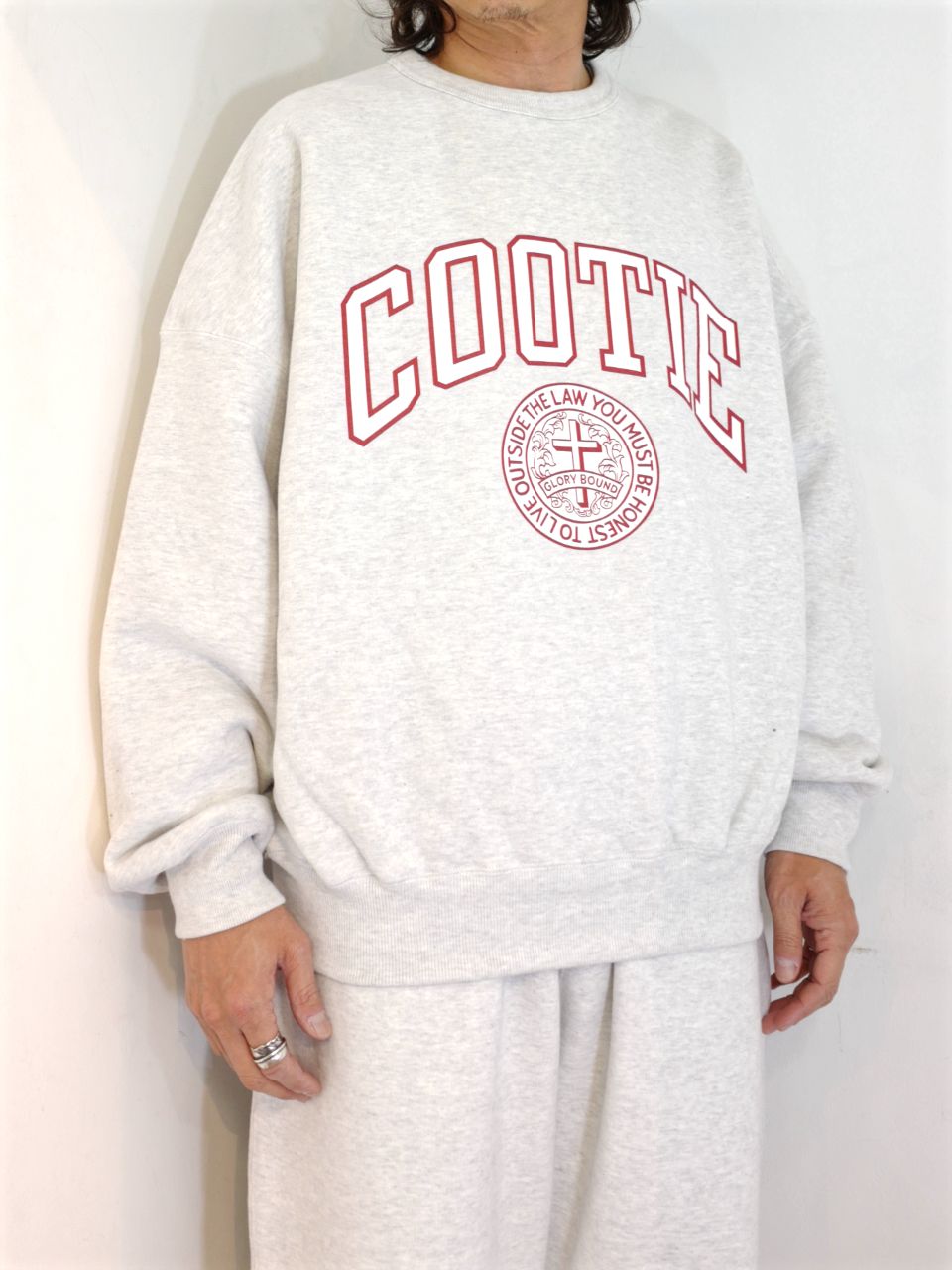 COOTIE PRODUCTIONS - Heavy Oz Sweat Crew (COLLEGE) (OATMEAL