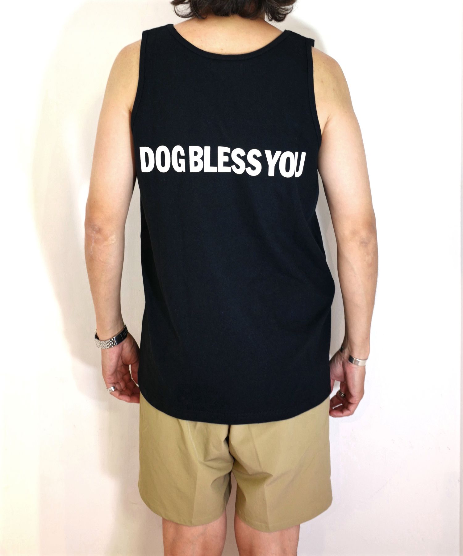 【ラスト1点】MARIA TANK TOP (BLACK) / プリント タンクトップ