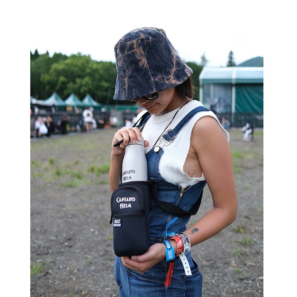 CAPTAINS HELM - ×BUILT MULTI BOTTLE POUCH (BLACK) / ×ビルト マルチ