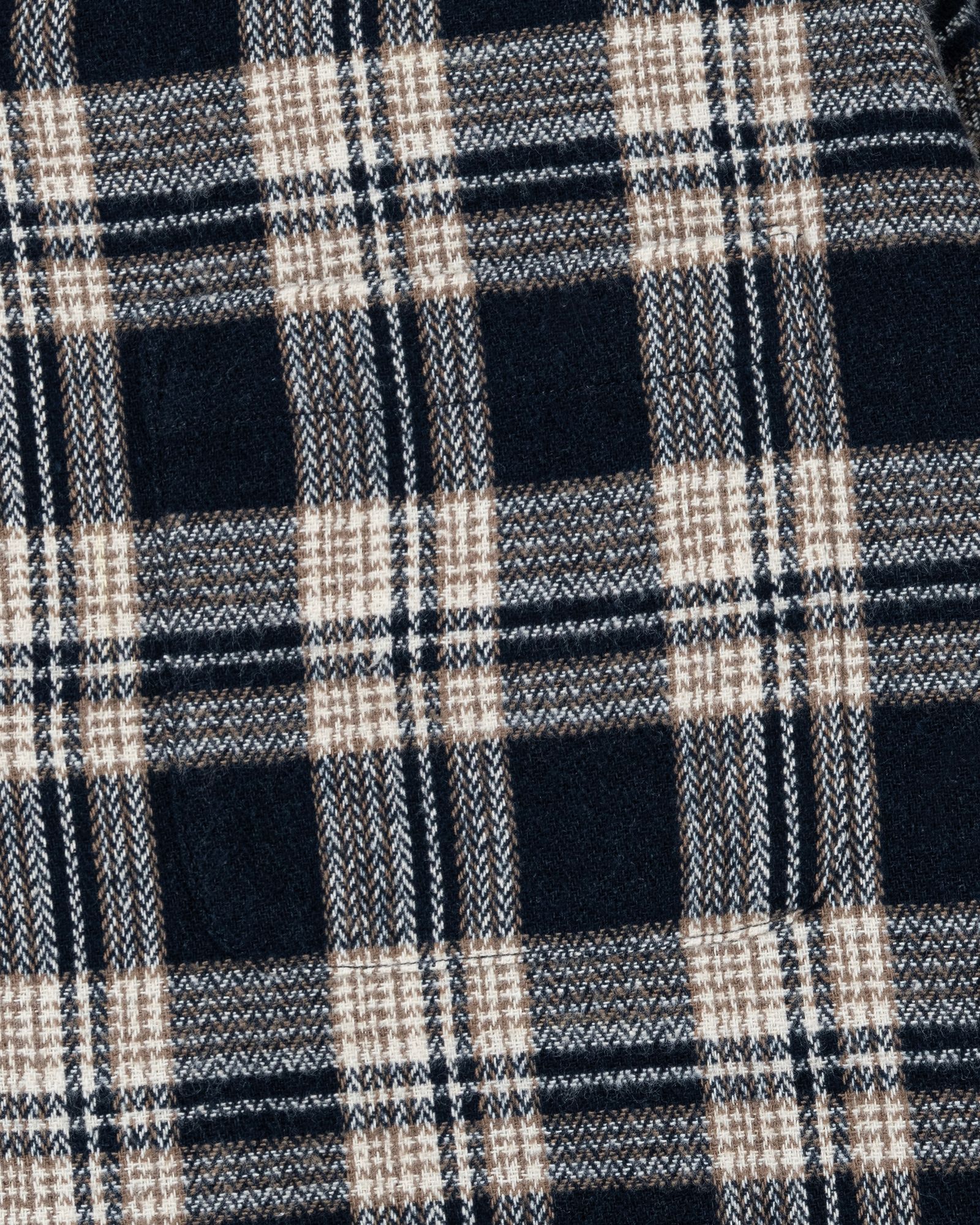 FIVE BROTHER Ex. L/S CHECK SHIRT "VIN" (NAVY) / ファイブ ブラザー コラボ チェック シャツ