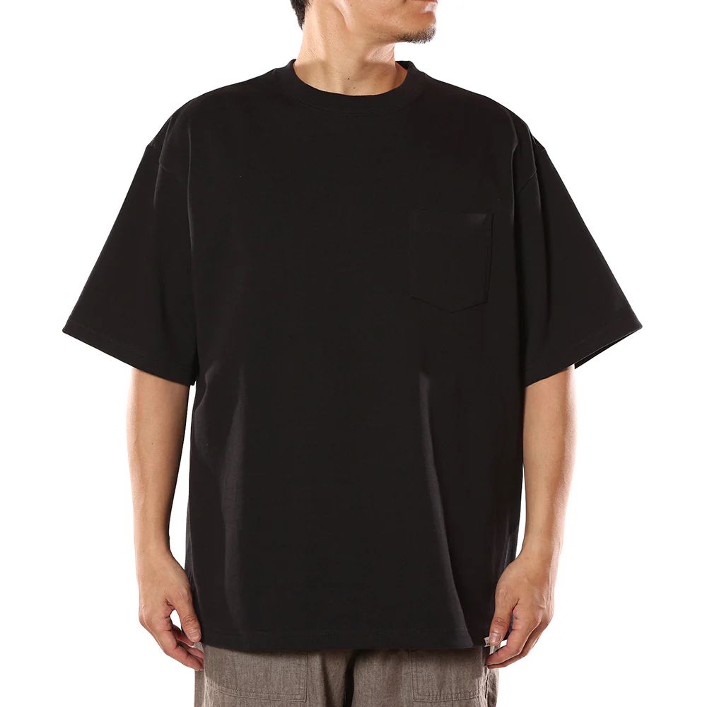 HEAVY OZ POCKET TEE (BLACK) / オリジナル ヘビーオンス ポケット Tシャツ